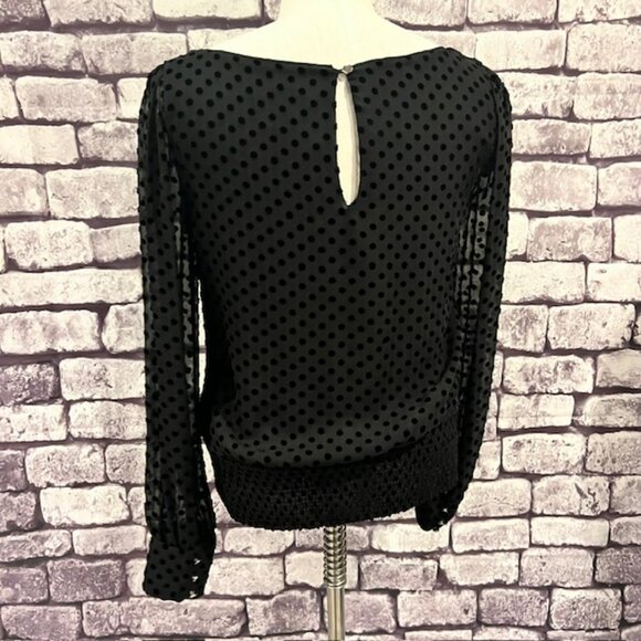 White House Black Market Silk Blouse Size 6 - Picture 6 of 9